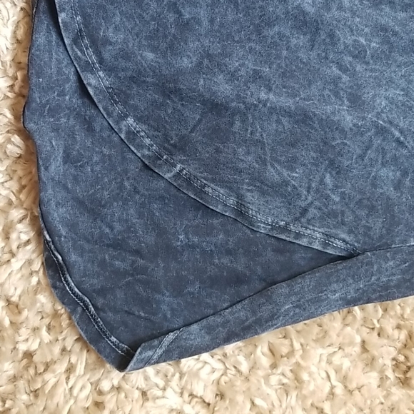 Navy Blue Distressed Babydoll Dress Small - Picture 4 of 4